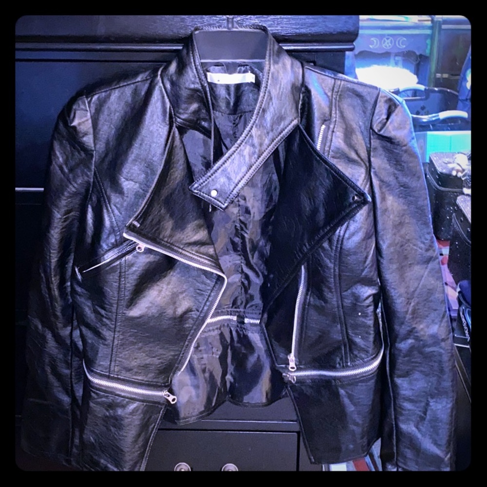Cute leather jacket